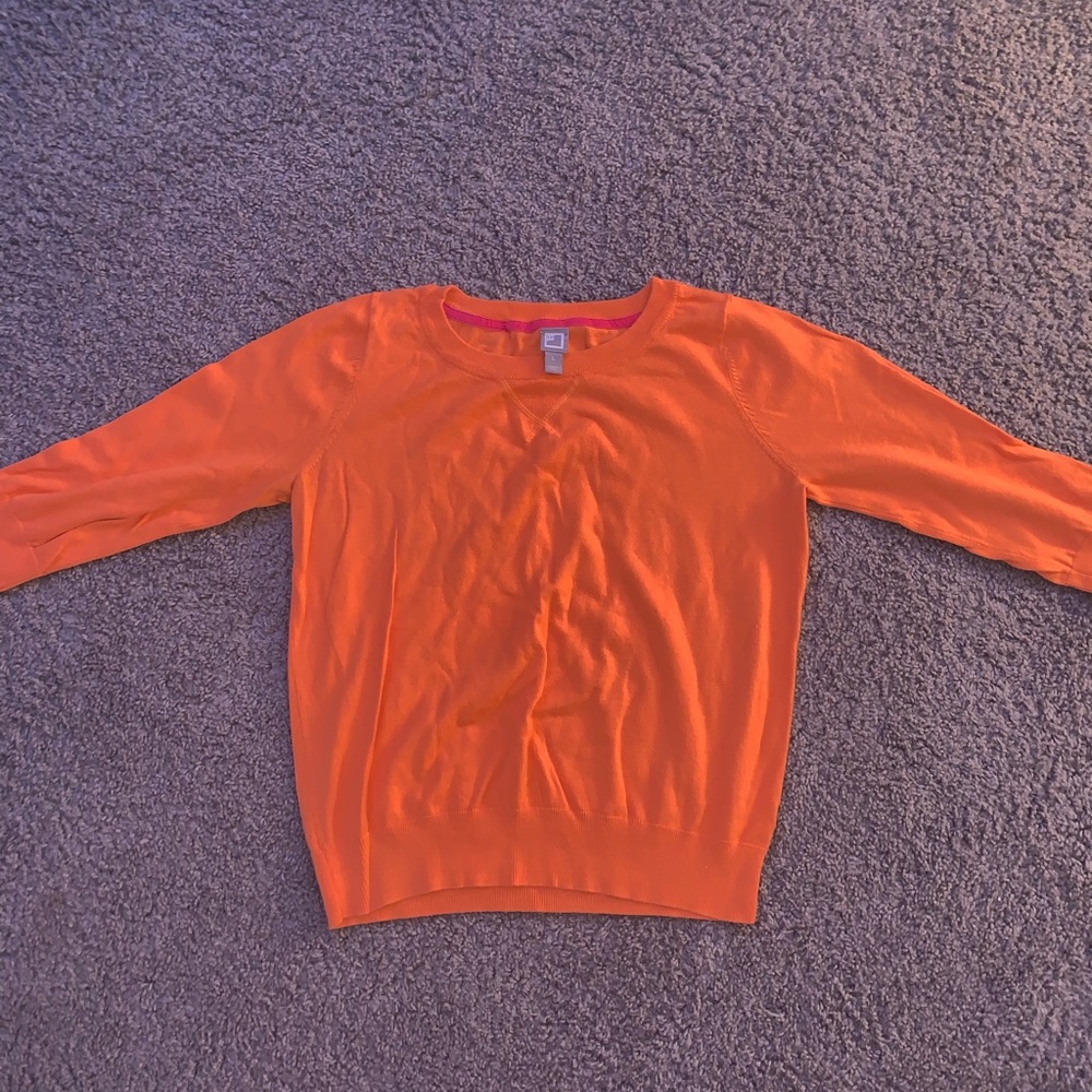 Orange Capri Sleeve Sweater
